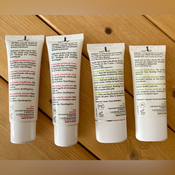 BIODERMA Sensibio DS+, Sébium Pore Refiner and Sébium Global Face Cream Set - Picture 3 of 3
